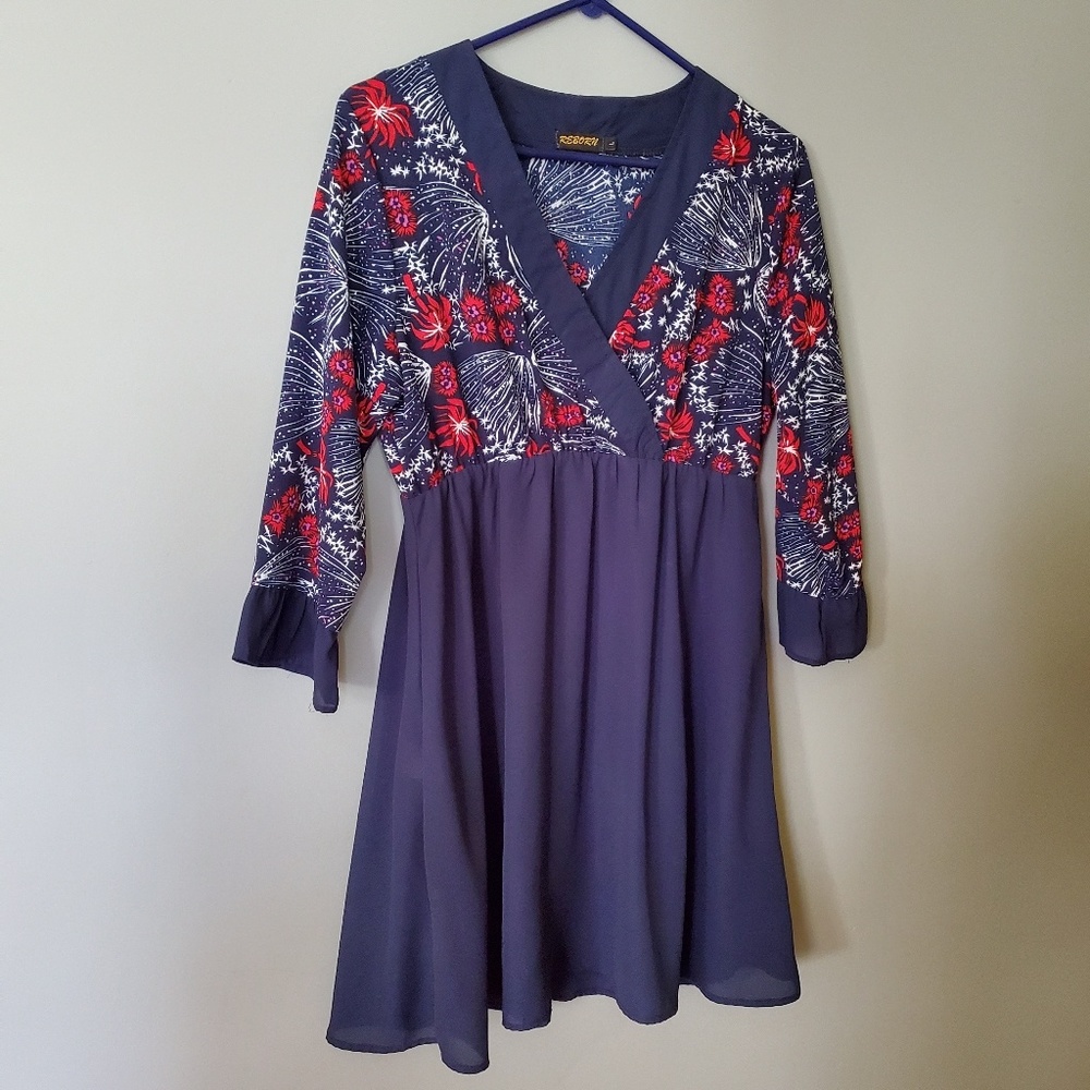 Blue Empire Waist Reborn Tunic